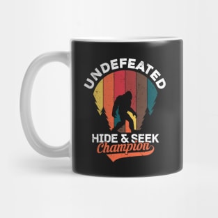 Bigfoot Hide And Seek World Champion Retro Distressed Vintage Mug